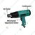 HI-MAX 2000 Watt 300-600° Heat Gun, 240 - 480 L/Min (IC-082)